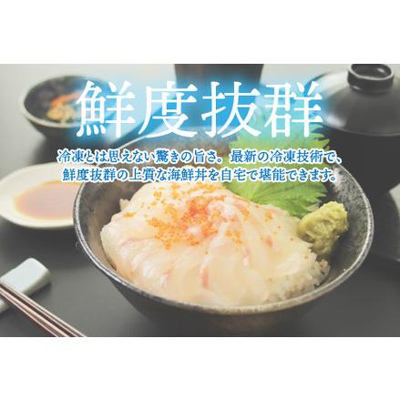 ふるさと納税 海鮮丼の具 タイ 60g（タレ付）× 5人前 福井県鯖江市