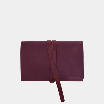 酒紅色皮革線整理器 – 迷你皮革線整理器