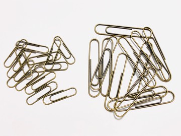 復古回形針 古銅色 辦公用品曲別針  junkjournal 手賬diy 青古銅