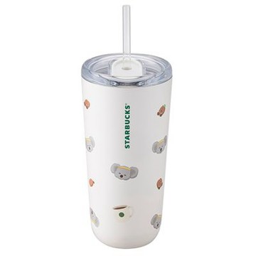 星巴克 午睡無尾熊不鏽鋼TOGO冷水杯