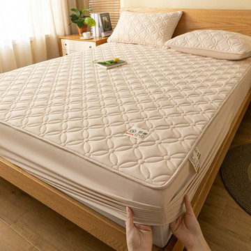 抗菌防螨床笠單件加厚可水洗墊 隔尿防滑夾棉席夢思防塵床笠全包