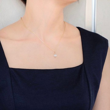 【Self Love系列】石膏石14K包金水晶項鍊 情緒心靈療癒 客製禮物