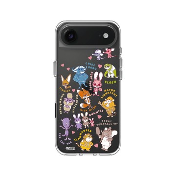 iPhone Air Clear Case（相機按鈕） 透明 - Walt Disney Animation Studios - 動物方城市 - 城市動物