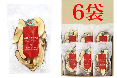 林檎のチップス6袋入り｜リンゴ りんご ドライフルーツ お菓子 おやつ スイーツ  [0390]