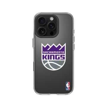 iPhone 16 Pro Clear Case（相機按鈕） 透明 - NBA - Logo-沙加緬度國王 Sacramento Kings