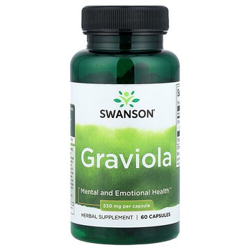 Swanson Vitamins, 番荔枝，530 微克，60 粒膠囊