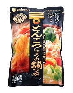 ★まとめ買い★　ミツカン　〆まで美味しい豚骨醤油鍋つゆ　７５０ｇ　×12個