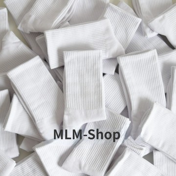【MLM】穿搭必備 基本款 素色 黑 白 運動 純棉 毛巾底 中筒襪 素色襪 彈性 素面 長襪 襪子 防臭透氣襪