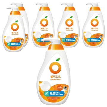 Orange House 橘子工坊 溫和除菌碗盤洗滌液  650ml  6瓶