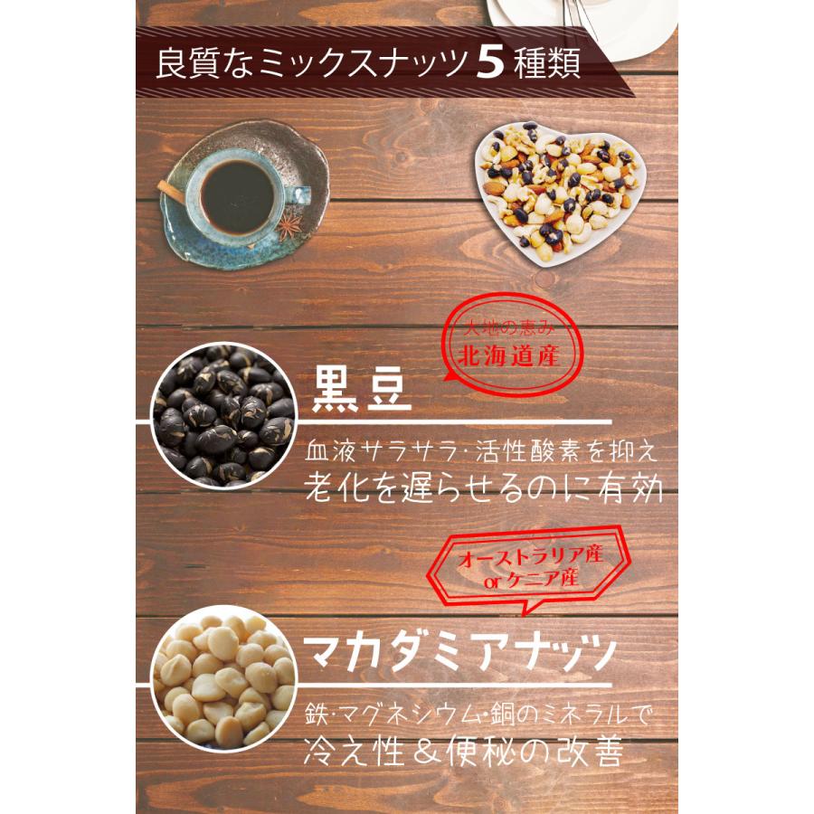 ミックスナッツ 1kg 素焼きミックスナッツ 5種類  無添加ミックス 北海道産黒豆 アーモンド くるみ カシューナッツ マカダミアナッツ ミックスナッツ 無添加ナ