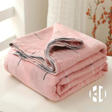 三層夏涼被純棉毛巾被單雙人紗布蓋毯全棉毛巾毯春夏宿舍床單【聚物優品】