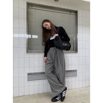 方方不要慌 IAMFF 軟糯褲！羊毛西裝褲女秋冬直筒闊腿褲