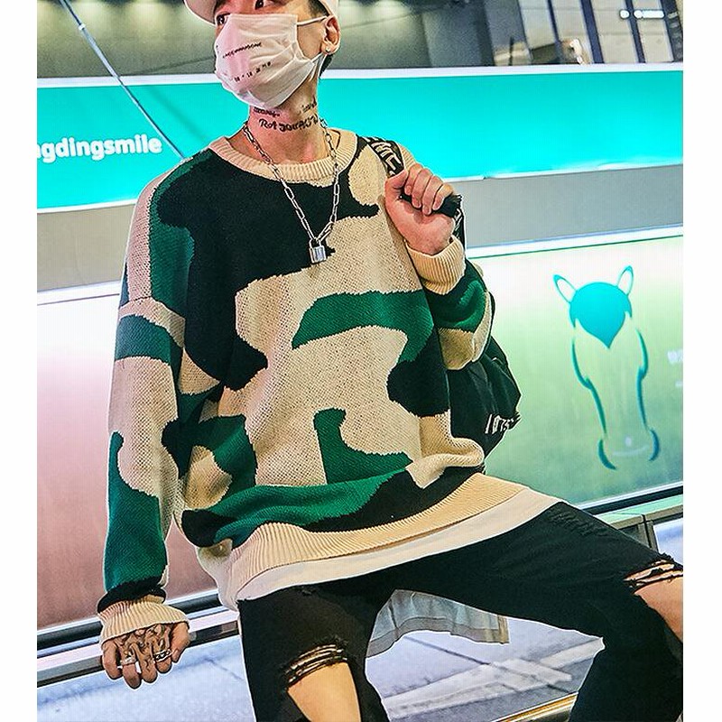 shop 韓国 メンズファッション ニット セーター ニットセーター メンズセーター カーディガン クルーネック Uネック カップルウェア 通販 Lineポイント最大get Lineショッピング