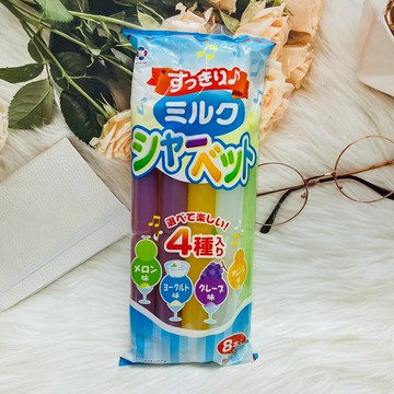 日本 ADACHI製果 水果風味棒 水果冰棒 水果果汁棒 8本入 哈密瓜 優格 葡萄 柑橘