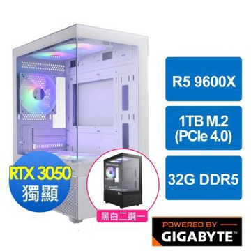 技嘉B650平台[天門俠士]R5 9600X/32G/RTX 3050/1TB_M2