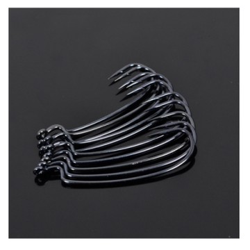 TSURINOYA 海釣寬腹曲柄鉤軟餌鉤路亞鉤 8PCS