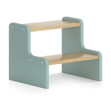 【Boori】泰迪兒童雙層腳踏凳‧幅34cm(藍莓色)