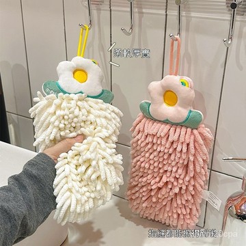 台灣出貨 可愛雪尼爾擦手巾 擦手球 擦手布 擦手巾 吸水擦手巾 擦手毛巾 掛式超強吸水速乾毛巾 衛浴廚房卡通抹布加厚