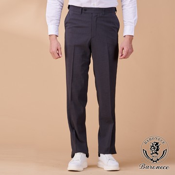 【BARONECE】低調俐落簡約平面西褲_灰(524125-04)