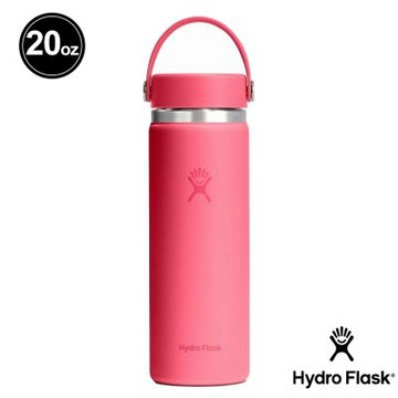 Hydro Flask 20oz/592ml 寬口 提環 保溫瓶 玫瑰紅