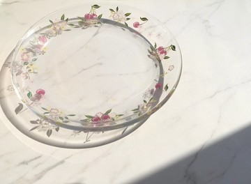 櫻桃 玻璃盤 18cm