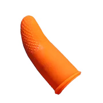 乳膠指套 顆粒止滑手指套 L(7 x 3cm) 橙色 500g  600個  1包