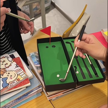 新上架👉在學校打上高爾夫!  高爾夫球桿圓珠筆搞怪摸魚中性筆稀奇古怪的筆交換禮物 送朋友禮物