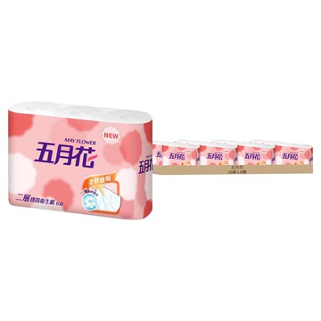 五月花 捲筒式 柔韌版 270張  11cm  6捲  16袋