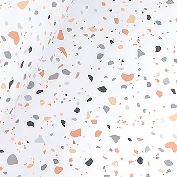 WA. WALL ART 防水自黏壁紙  仿復古花磚紋 水磨石橘  60 x 300cm