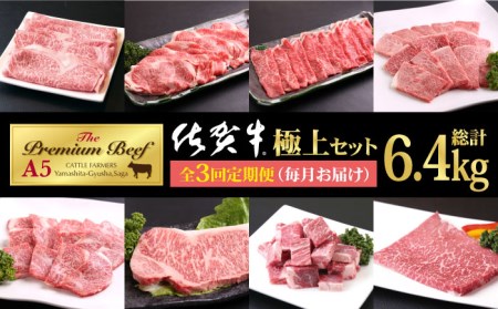  佐賀牛 極上定期黒毛和牛 牛肉 ステーキ スライス 焼肉 ヒレ 赤身 ロース 定期便 [HAD112]