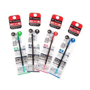 日本 TOMBOW 蜻蜓 BR-CLE 0.5mm 油性筆芯 替芯 3色 / 4色功能筆替芯【領券滿額再折千12/31止】