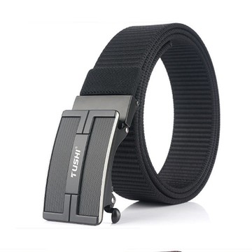 ZK2058BK新潮自動扣尼龍腰带 休閒皮帶 上班皮帶 男生皮帶 男皮帶(腰圍20吋-40吋適用)