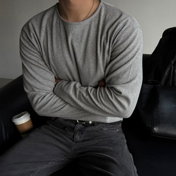 正韓簡約素色堅挺棉中短版長袖T恤 6色 YUPPIE 預購商品 1124