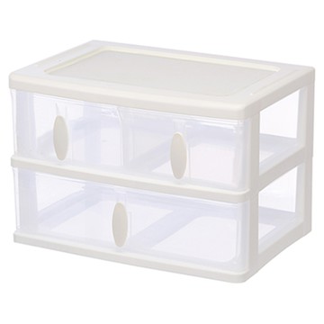 真心良品 KEYWAY 聯府 清靜居家收納盒 3格  白色 + 透明  1個