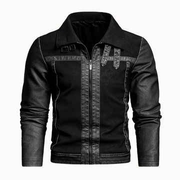 【105kg可穿】皮衣男 美式復古皮衣外套 大尺碼機車外套皮夾克 防寒防風外套 男生皮衣外套 上衣男