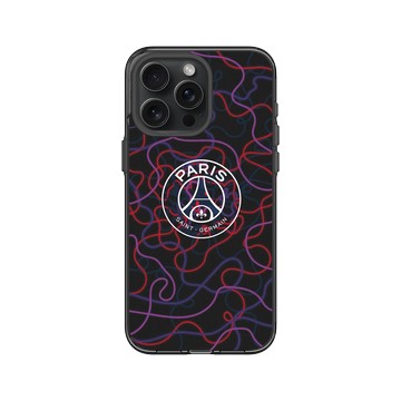 iPhone 15 Pro Max Clear 酷墨灰 - PSG - Paris Saint-Germain Neon Logo
