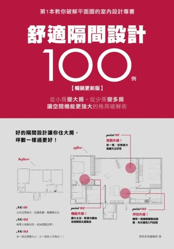 舒適隔間設計100例【暢銷更新版】：從小房變大房、從少房變多房、讓空間機能更強[二手書_良好]