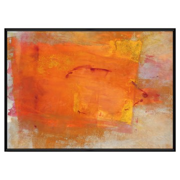 Boluo 菠蘿選畫所 紅橙秋意 APAA3424B 掛畫 40 x 30cm 框架 抽象藝術風格 增添居家空間的溫暖與質感  黑色