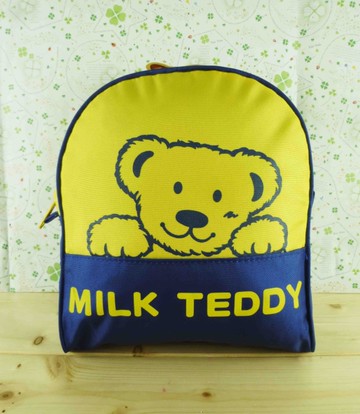 【震撼精品百貨】日本綜合熊_MILK TEDDY~後背包『黃藍』