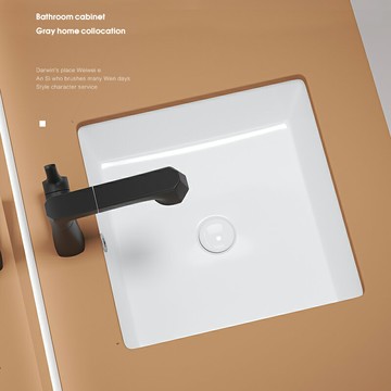 免運 掛墻式洗手盆 正方形平底臺下盆嵌入式陶瓷洗手盆洗臉盆陽臺臺盆衛浴