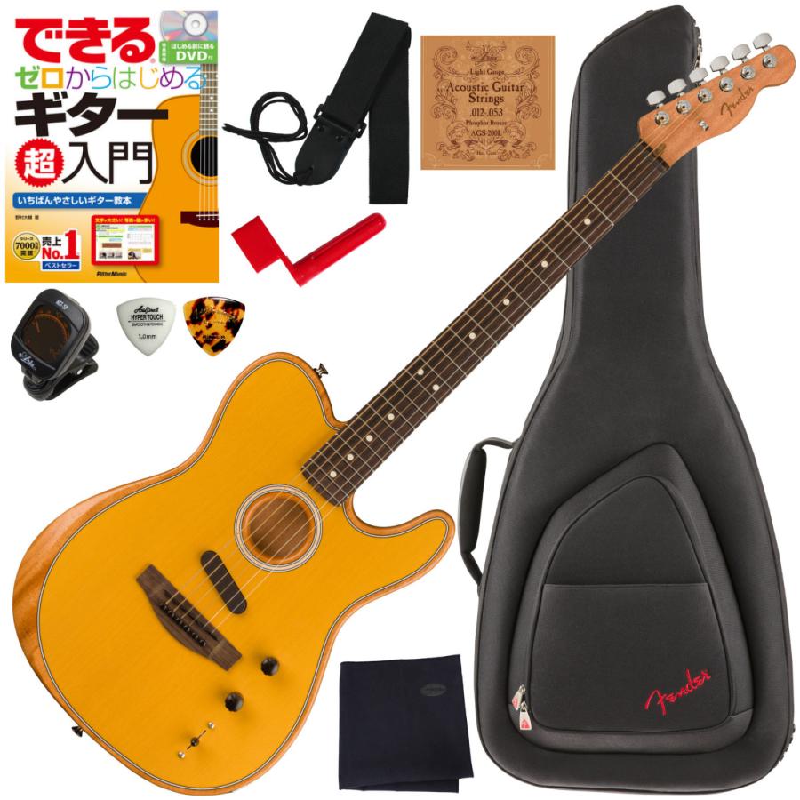 調整済で弾きやすい Fender   ACOUSTASONIC PLAYER TELECASTER  初心者セット