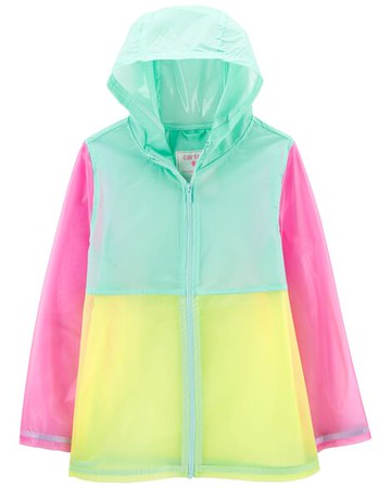 Kid Rainbow Translucent Rain Coat