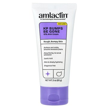 AmLactin, KP Bumps Be Gone，去角質和補水霜，3 盎司（85 克）