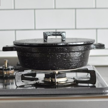 日本長谷園伊賀燒 小酒館珍味陶鍋 黑