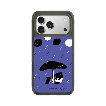 iPhone 17 Pro Max AirX 本質黑 - 馬來貘 Laimo - 下雨了(紫色款)