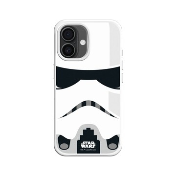 iPhone 16 SolidX 白 - 迪士尼-星際大戰 Star Wars - 風暴兵-大臉系列