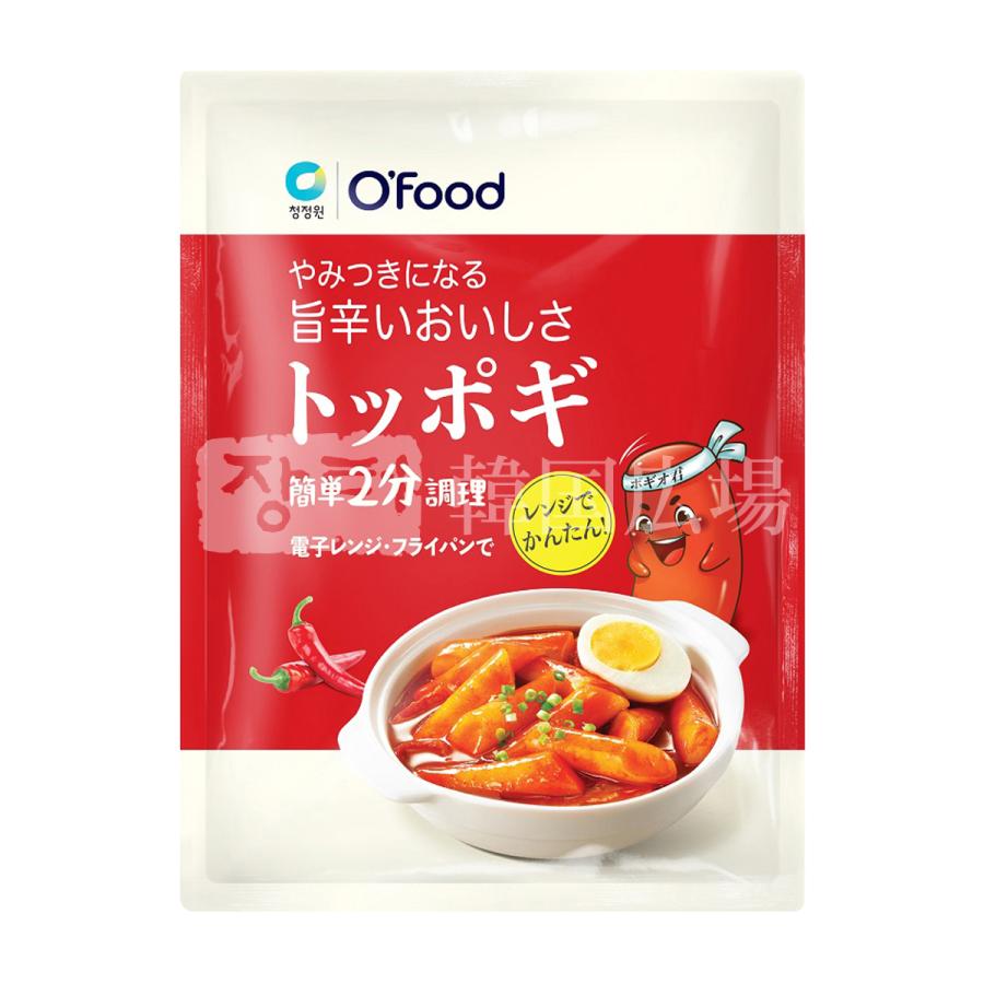 O'Food トッポキ (旨辛味 袋) 140g   韓グルメ旅 韓国食品 韓国餅