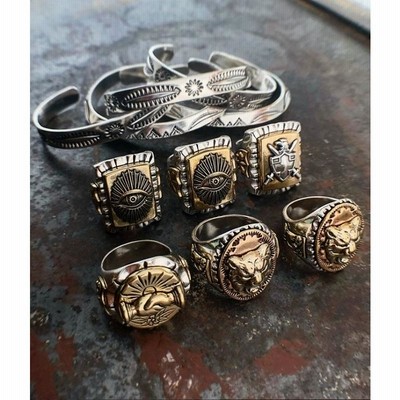 LHN jewelry 真鍮バングル ゴールド brass LHN JEWELRYのアイテムは 真鍮製ならではの渋いゴールドカラーで