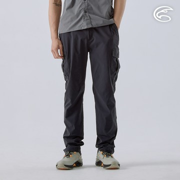 ADISI 男彈性涼爽貼袋休閒長褲 AP2411109 黑色 (S-3XL)｜彈性 透氣 排汗 快乾 輕薄 休閒褲