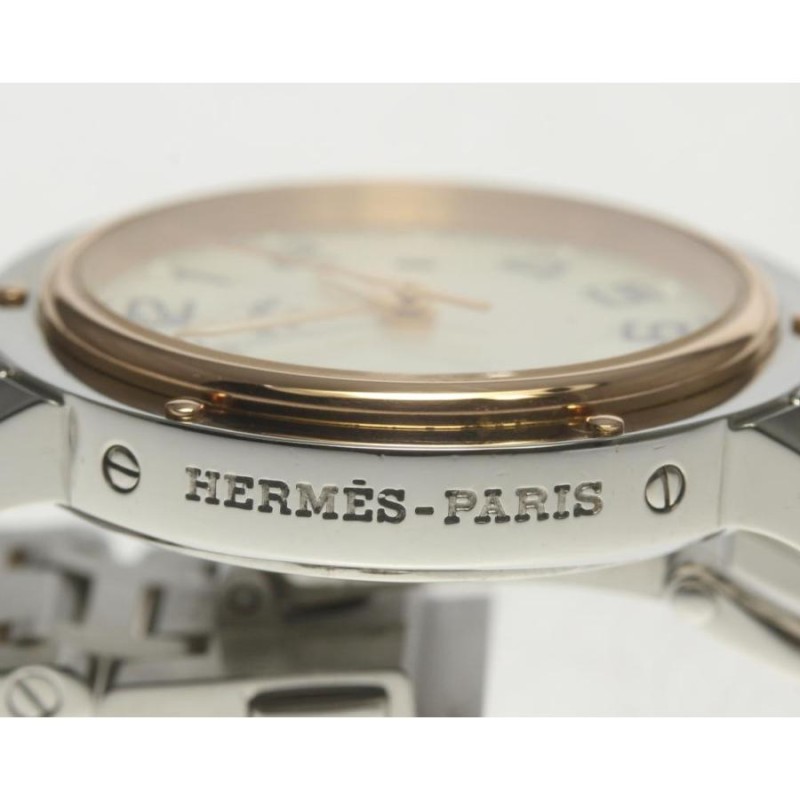 ☆美品【HERMES】エルメス クリッパー CP1.321 クォーツ レディース